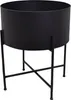 LOFT42 Flora Blumentopf rund - Metall - Schwarz -  Ø40 Produktbild-Vorschau 2
