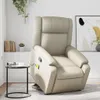 vidaXL Fauteuil de massage avec releveur Crème Similicuir Voir les images du produit 2