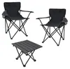 Camping Sitzgruppe 3-teilig mit Aluminium Klapptisch und Produktbild-Vorschau 1