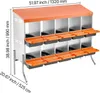 VEVOR Dvoupatrové hnízdo pro nosnice 1320x525x990 mm, 10 Náhled obrázku produktu 8