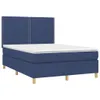 vidaXL Boxspringbett mit Matratze & LED Blau 140x200 cm Produktbild-Vorschau 4