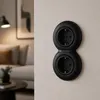 Prese a muro retro, serie Curve VX1, colore nero opaco, Anteprima dell’immagine prodotto 8