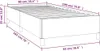 vidaXL Bettgestell ohne Matratze Hellgrau 90x190 cm Stoff Produktbild-Vorschau 7