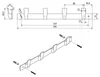 SOTECH Blackline ALBUS Hakenleiste 345 mm mit 4 Haken Produktbild-Vorschau 5