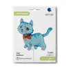 Chaton Bleu clair - Ballon en plastique - 85 cm Voir les images du produit 2