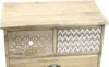 Scaffale Rebecca Mobili con 4 cassetti in legno, bianco e Anteprima dell’immagine prodotto 5