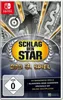 The image is a video game cover for 'Schlag den Star: Das 3. Spiel' on Nintendo Switch. It features the host, game elements like a dartboard and a game board, and promotional text. Produktbild-Vorschau