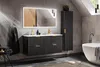 Hoher Badezimmerschrank Mit Türen - Elegante Produktbild-Vorschau 5