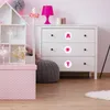 Möbelaufkleber Ordnungssticker für Kleidung pink/weiß Produktbild-Vorschau 2
