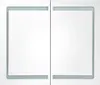 vidaXL Specchio LED per bagno Bianco lucido 80x12x68 cm Anteprima dell’immagine prodotto 4