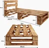 Lermowood Palettenbett M2 90 x 200 cm mit Kopfteil und 2 Produktbild-Vorschau 3