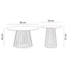 2-in-1-Couchtischset MARISE, weißer Marmor/Nussbaum Produktbild-Vorschau 6