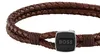 Pulsera de cuero marrón, modelo 1580048 - Longitud: 19 cm Vista previa de la imagen del producto 2