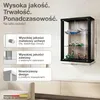 K-Möbel Wisząca witryna szklana (80x60x25cm) – Podgląd zdjęcia produktu 2