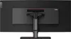 The back of a black computer monitor with a stand. Produktbild-Vorschau