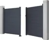 Drehtor NAZARIO, Aluminium massiv, anthrazitfarbig - 300 × Produktbild-Vorschau 3