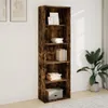 vidaXL Bibliothèque chêne fumé 60x30x189 cm Bois composite Voir les images du produit 3