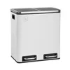SVITA TM2X15  Treteimer 30 Liter 2x15L weiß Abfalleimer Produktbild-Vorschau 1