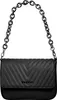 A black Bugatti handbag with a chain strap is shown against a white background. Produktbild-Vorschau