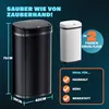 MONZANA® Sensorowy kosz na śmieci kuchenny 58 L Podgląd zdjęcia produktu 4