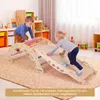 COSTWAY : arche d'escalade en bois avec coussin, balançoire Voir les images du produit 9