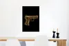 MuchoWow® Poster Pistole - Schwarz - Gold 60x90 cm - Produktbild-Vorschau 5