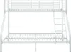 A white metal bunk bed frame against a white background. Produktbild-Vorschau