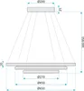 tooLight Hängelampe Led G036-Cp Gold Produktbild-Vorschau 5