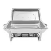 Chauffe-plats 9L Chafing Dish Récipient chauffant en acier Voir les images du produit 3