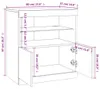 vidaXL Sideboard avec lampes LED blanc 60x37x67 cm Voir les images du produit 8