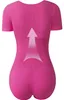 Damskie Body Modelujące Krótki Rękaw Basic Treningowe Podgląd zdjęcia produktu 3