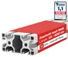 ALUMINIUM KONSTRUKTIONSPROFIL 40x80 R8 100cm ELOXIERT + Produktbild-Vorschau 1