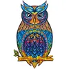 UNIDRAGON Charming Owl 15 x 26 cm 101 Teile Holz-Puzzle Produktbild-Vorschau 1