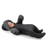 Winterlicher Baby-Overall mit Merinowollfell, blau 68 cm Produktbild-Vorschau 3