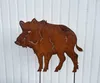 Wildschwein stehend 63x50cm zum Stecken Gartenstecker Produktbild-Vorschau 2