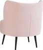 BELIANI Polstersessel Pastellrosa Boucle Polsterung Weich Produktbild-Vorschau 5