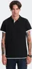 Ombre   Poloshirt aus Baumwolle für Männer schwarz Produktbild-Vorschau 4