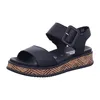 Rieker Sandalen Plat  Sandalen Plat - Zwart - Maat 40 Produktbild-Vorschau 8