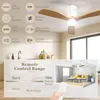 Stropní ventilátor HOMCOM s osvětlením a dálkovým ovládáním Náhled obrázku produktu 11