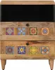 vidaXL Table de chevet Nature 50 x 33 x 62 cm Bois massif Voir les images du produit 2