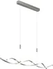 Lindby LED-Hängelampe Auron, nickelfarben, Metall, dimmbar Produktbild-Vorschau 1