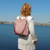 Cityrucksack Retro Rucksack Damen 3 in 1 Handtasche Mädchen Produktbild-Vorschau 2