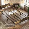 Metallbett 140x200 mit Matratze, 20cm Kaltschaummatratze H3 Produktbild-Vorschau 7