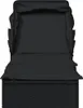 vidaXL Sonnenliege mit Faltdach Schwarz 213x63x97 cm Poly Produktbild-Vorschau 5