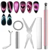 6-teiliges Cat-Eye Nagel Magnet Set Herz Magnet Stick Gel Produktbild-Vorschau 1