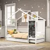 UnboxG Kinderbett 90X200cm Hausbett mit Rausfallschutz, Produktbild-Vorschau 3