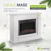 Juskys Elektrokamin 1000 / 2000 W - Standkamin mit Heizung, Produktbild-Vorschau 4