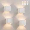 ZMH Led Wandleuchte 4ER Aussen Weiß Wandlampe G9 Warmweiß Produktbild-Vorschau 1