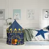 Relaxdays Dětský stan Měsíc a hvězdy, pro děti, do Náhled obrázku produktu 2