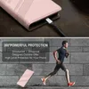 A phone case being charged and a man running. Produktbild-Vorschau